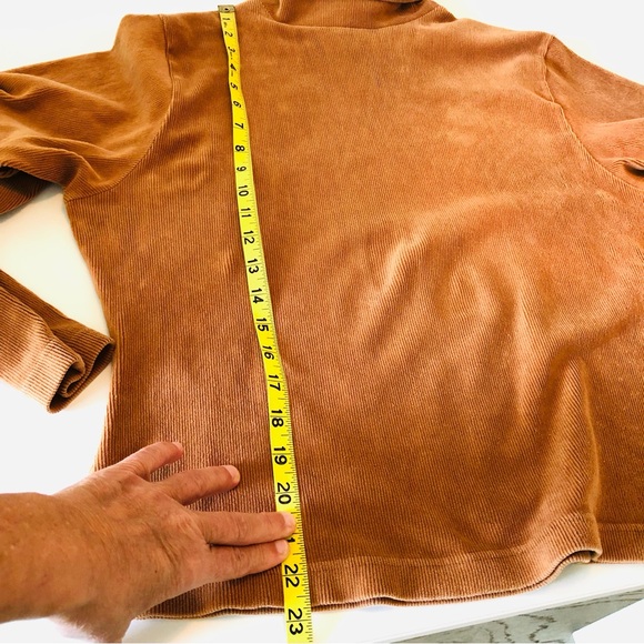 Woolrich Turtleneck Sweater Vintage Women’s M Pumpkin Rust Autumn, Soft … - Picture 7 of 11